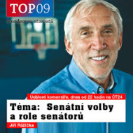 1. místopředseda Senátu ČR Mgr. Jiří Růžička bezpartijní, zvolený do Senátu za TOP 09
